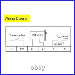 DC Motor Speed Controller 220V AC To 90V DC Regulator For Brushed DC Motor 500W