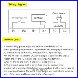 DC Motor Speed Controller High Efficiency Regulator For 110V Motors TU