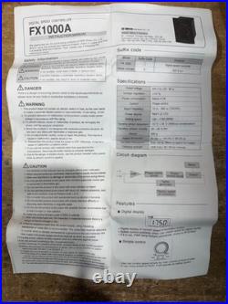 Dkm Fx1000a / Fx1000 Digital Speed Motor Controller