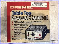 Dremel 219 T2 Table Top Motor Speed Control For MOTO 120V 245 250 260 270 280