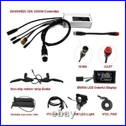 EBike 36V 48V 52V 28A Controller with Display Light Handle For Bafang G062 Motor