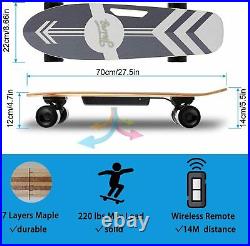 ELECTRIC SKATEBOARD withRemote Control E-Longboard 350W Motor E-Skateboard 3 Speed