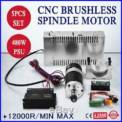 ER11 Brushless Spindle Motor 400W CNC Engraving Driver + 600W Speed Controller