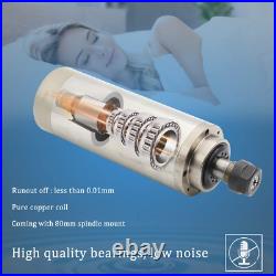 EU? 2.2KW Water Cooled Spindle ER20 Milling Motor+VFD Speed Control+Pump+Collet