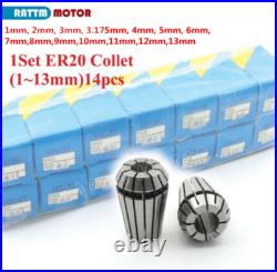 EU? 2.2KW Water Cooled Spindle ER20 Milling Motor+VFD Speed Control+Pump+Collet