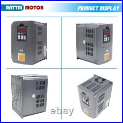 EU? HY 4KW 220V Inverter VFD Frequency Drive Speed Control 5HP 18A & 2M Cable