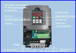 EU? HY 4KW 5hp VFD 380V 3-phase input Variable Frequency Drive Speed Controller