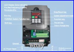 EU? HY 4KW 5hp VFD 380V 3-phase input Variable Frequency Drive Speed Controller