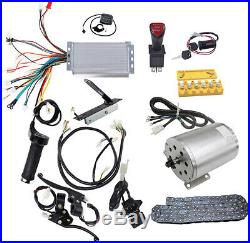 Electric Brushless DC Motor Kit, 48V 1800W 4500RPM High Speed Motor Controller