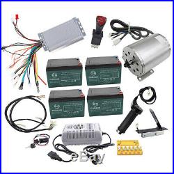 Electric Brushless Motor Complete Kit 48V 1800W Speed Controller Battery Reverse