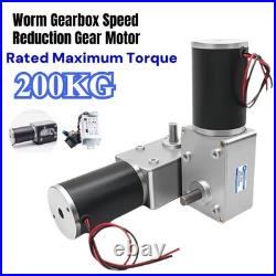 Electric Gear Motor Controller 12/24VHigh Torque Worm Gear Speed Reducer Gearbox Electric Gear Motor Controller 12/24VHigh Torque Worm Gear Speed Reducer Gearbox