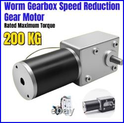 Electric Gear Motor Controller 12/24VHigh Torque Worm Gear Speed Reducer Gearbox Electric Gear Motor Controller 12/24VHigh Torque Worm Gear Speed Reducer Gearbox