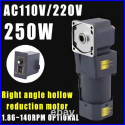 Electric Hollow Output Reduction Motor 250W RightAngle Variable Speed Controller Electric Hollow Output Reduction Motor 250W RightAngle Variable Speed Controller