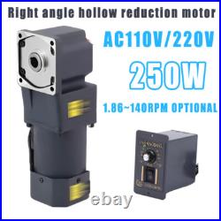 Electric Hollow Output Reduction Motor 250W RightAngle Variable Speed Controller Electric Hollow Output Reduction Motor 250W RightAngle Variable Speed Controller