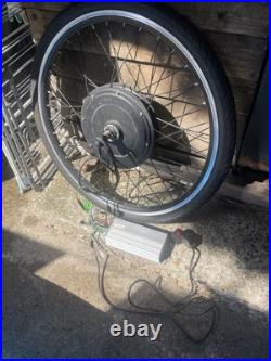Electric bike motor with speed controller panel and finger throttle 48V 1000W