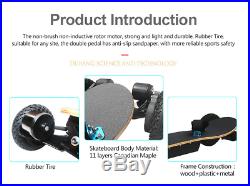 Electric skateboard 50kmh 3300W Dual Belt Motors 3 Speed Mode Remote Control
