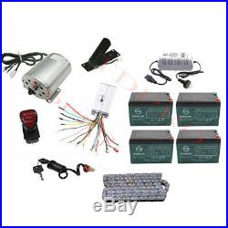 Full set of 48v 1800w Electric Motor Speed Controller Battery kit fr Scooter DIY