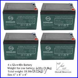 Full set of 48v 1800w Electric Motor Speed Controller Battery kit fr Scooter DIY