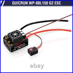 HOBBYWING 150A 3-6S ESC 2000KV 2600KV Brushless Motor Waterproof for 1/8 RC Car