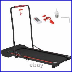 HOMCOM Walking Machine with LED Display & Remote Control Exercise Jogging Fitness