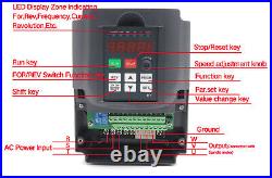 HY? 2.2KW 3HP Inverter VFD 10A 220V Motor Speed Control single phase to 3 phase HY? 2.2KW 3HP Inverter VFD 10A 220V Motor Speed Control single phase to 3 phase