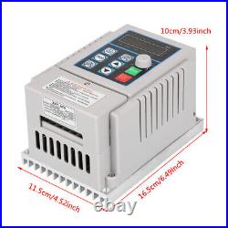 High Performance VFD Speed Controller For Single Phase 0.45kW AC Motor Quality