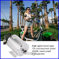 High Speed Brushless Motor Kit 72V 3000W Motorcycle Motor Controller Kits
