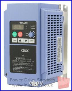 Hitachi X200-005SFEF inverter 0.55kW ¾HP 230V 1 phase VFD motor speed controller