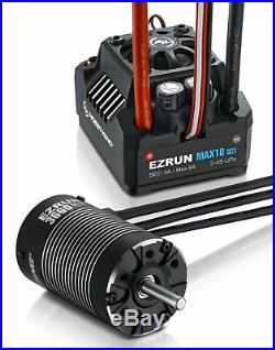 Hobbywing EZRUN MAX10-SCT 120A ESC +3660 SL G2 3200KV Brushless Motor 1/10 Car