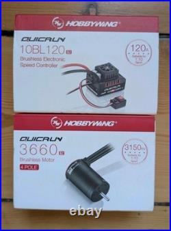 Hobbywing Quicrun 10BL120 WP G2 ESC with 3660 3150kv G2 brushless motor COMBO