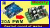 How To Modify 20a DC 10 60v Pwm Motor Speed Controller And Control With Arduino