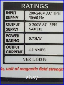 Lathe speed controller AV750 and 1HP motor for Myford Super 7
