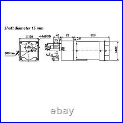 Motor New Adapter Electric 370W Motor Variable Speed Controller Gear Box 220V AC Motor New Adapter Electric 370W Motor Variable Speed Controller Gear Box 220V AC
