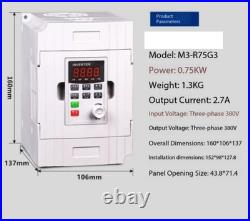 Motor Speed Controller 0.75/1.5/2.2/3/4/7.5 KW Water Pump and Fan Inverter