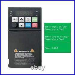 Motor Speed Controller Frequency Converter VFD 3 Phase 380V 1 5KW Drive