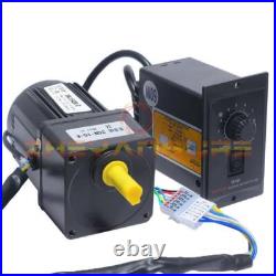 NEW Electric Motor Variable Speed Controller 15W AC220V Gear Motor 110 125RPM