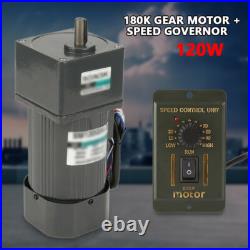 New 180K AC Gear Motor Electric Motor CWithCCW Variable Speed Controller 220V 120W