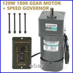 New 180K AC Gear Motor Electric Motor CWithCCW Variable Speed Controller 220V 120W New 180K AC Gear Motor Electric Motor CWithCCW Variable Speed Controller 220V 120W