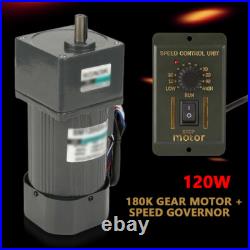 New 180K AC Gear Motor Electric Motor CWithCCW Variable Speed Controller 220V 120W New 180K AC Gear Motor Electric Motor CWithCCW Variable Speed Controller 220V 120W