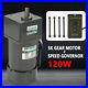 New 220V 120W 5K AC Gear Motor Electric Motor Variable Speed Controller 0-270RPM