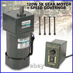 New 220V 120W 5K AC Gear Motor Electric Motor Variable Speed Controller 0-270RPM New 220V 120W 5K AC Gear Motor Electric Motor Variable Speed Controller 0-270RPM