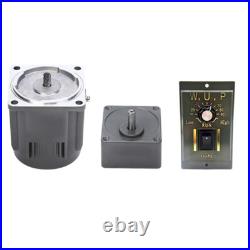 New 220V 120W 5K AC Gear Motor Electric Motor Variable Speed Controller 0-270RPM