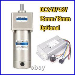 New 400W 15/18mm High Power DC Deceleration Motor Speed Adjustable WithController