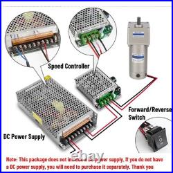 New 400W 15/18mm High Power DC Deceleration Motor Speed Adjustable WithController