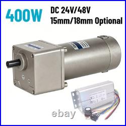 New 400W 15/18mm High Power DC Deceleration Motor Speed Adjustable WithController
