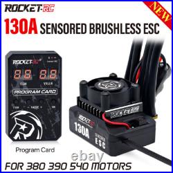 New ROCKET-RC 130A Brushless ESC Program Card for 1/10 RV Car 380/390/540 Motor