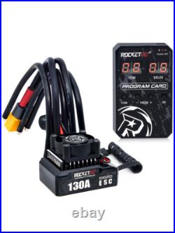 New ROCKET-RC 130A Brushless ESC Program Card for 1/10 RV Car 380/390/540 Motor