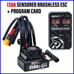 New ROCKET-RC 130A Brushless ESC Program Card for 1/10 RV Car 380/390/540 Motor