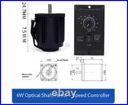 Optical Shaft Speed-Adjustable High-Speed Motor with Speed Controller, 220V