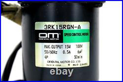 Oriental Motor 3RK15RGN-A Speed Control motor with 3GN25K Gear Head